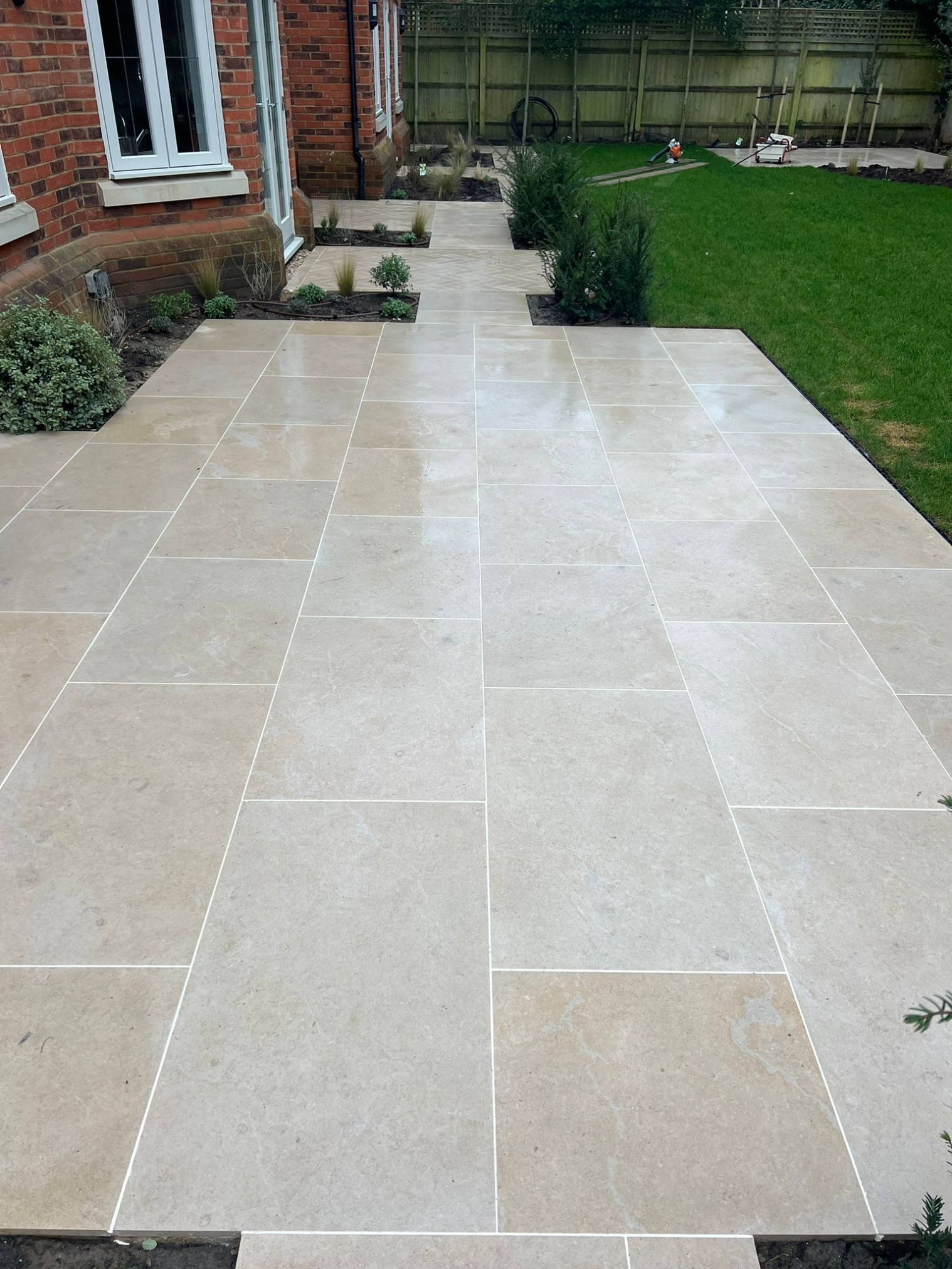 Egyptian Beige Limestone Patio Installed In Beaconsfield By Allscapes Gardens Ltd 1 Xlarge